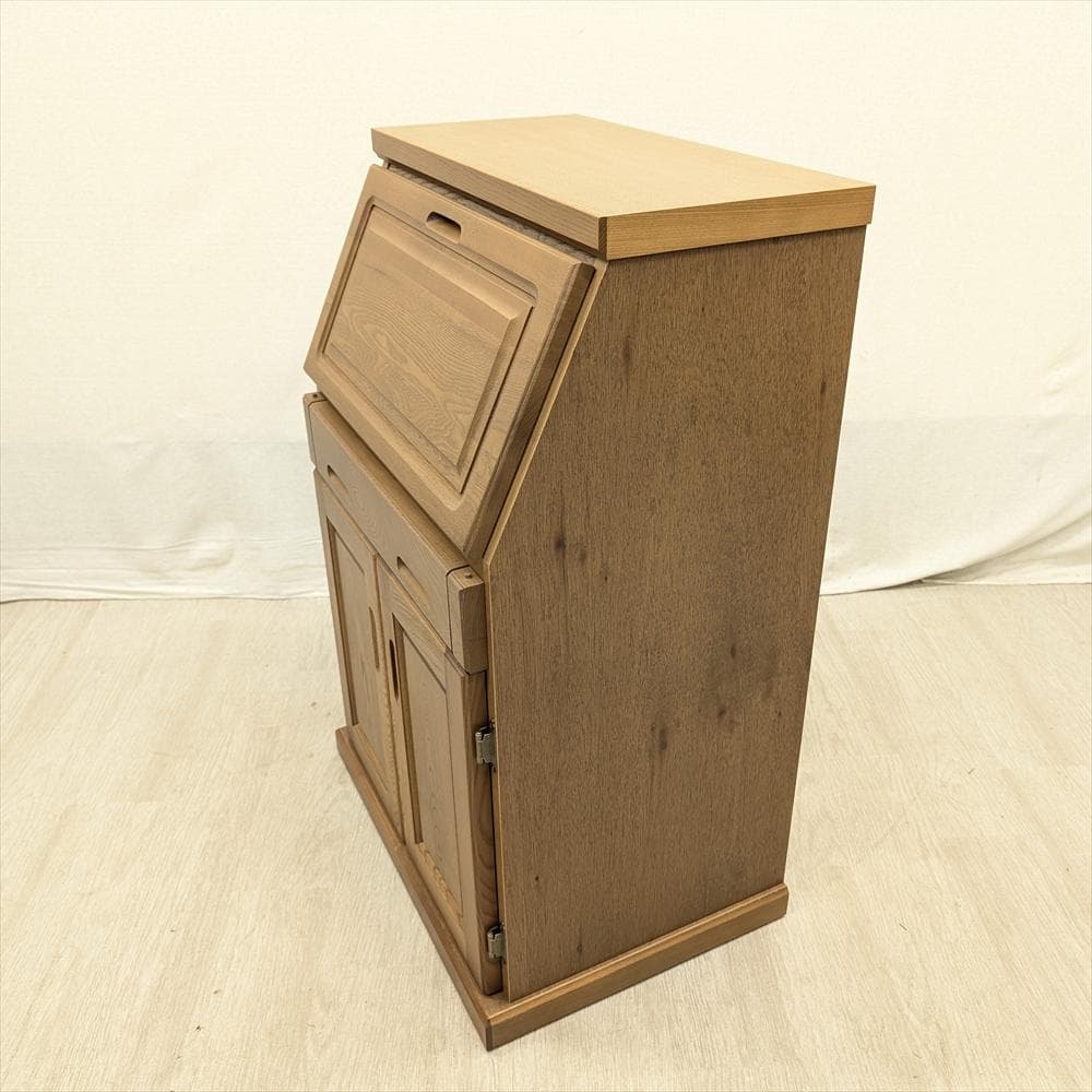 展示品　大雪木工　オーク　ライティングデスク　ライティングビューロー　学習机