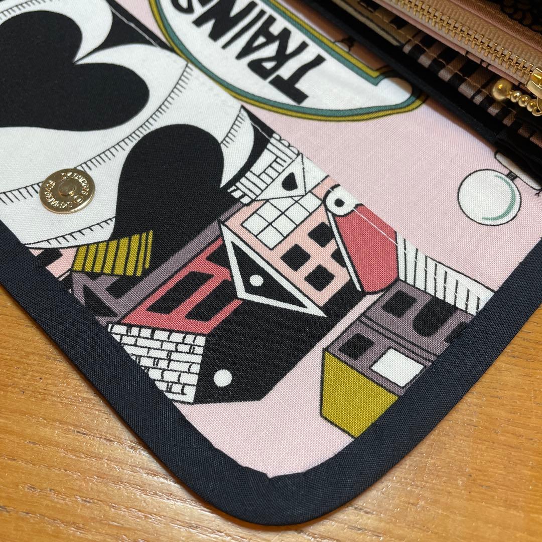 ラスト長財布　やりくり財布　ハンドメイド　アレキサンダーヘンリー