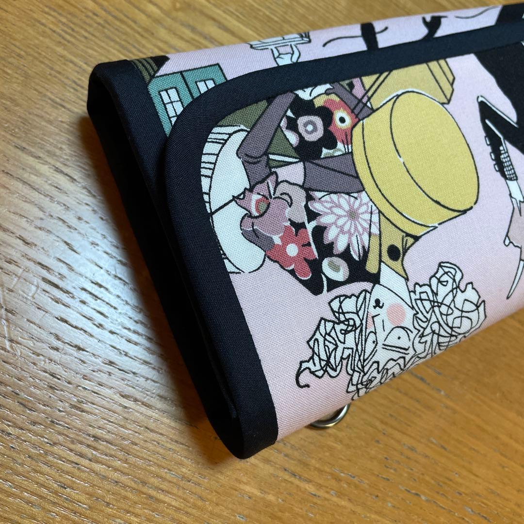 ラスト長財布　やりくり財布　ハンドメイド　アレキサンダーヘンリー