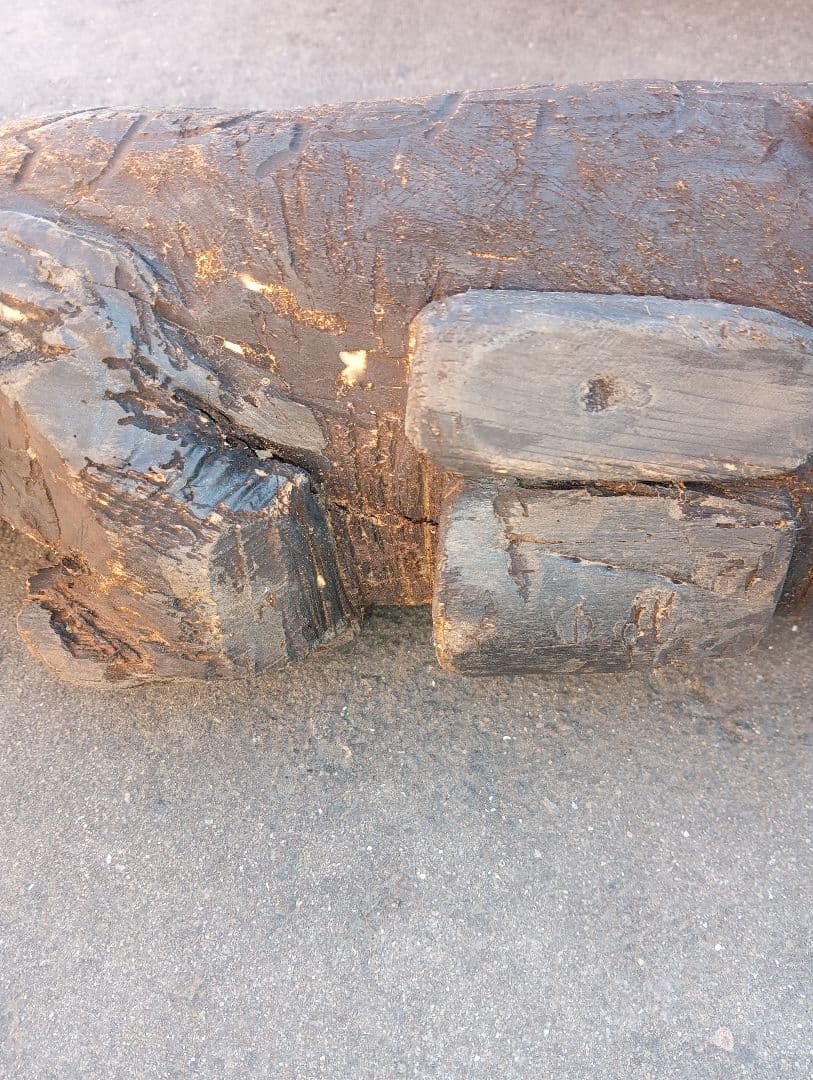 木製 魚型彫刻　木彫　江戸　明治　大正　昭和　戦前　鯉