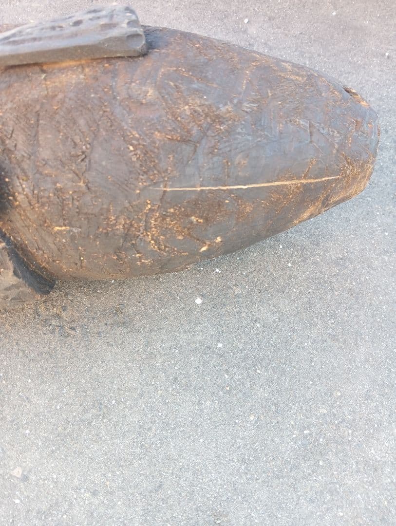 木製 魚型彫刻　木彫　江戸　明治　大正　昭和　戦前　鯉