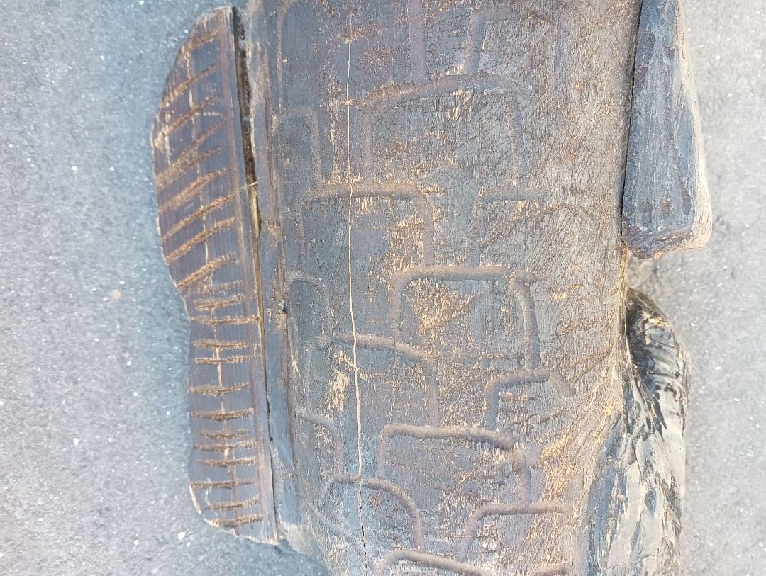 木製 魚型彫刻　木彫　江戸　明治　大正　昭和　戦前　鯉