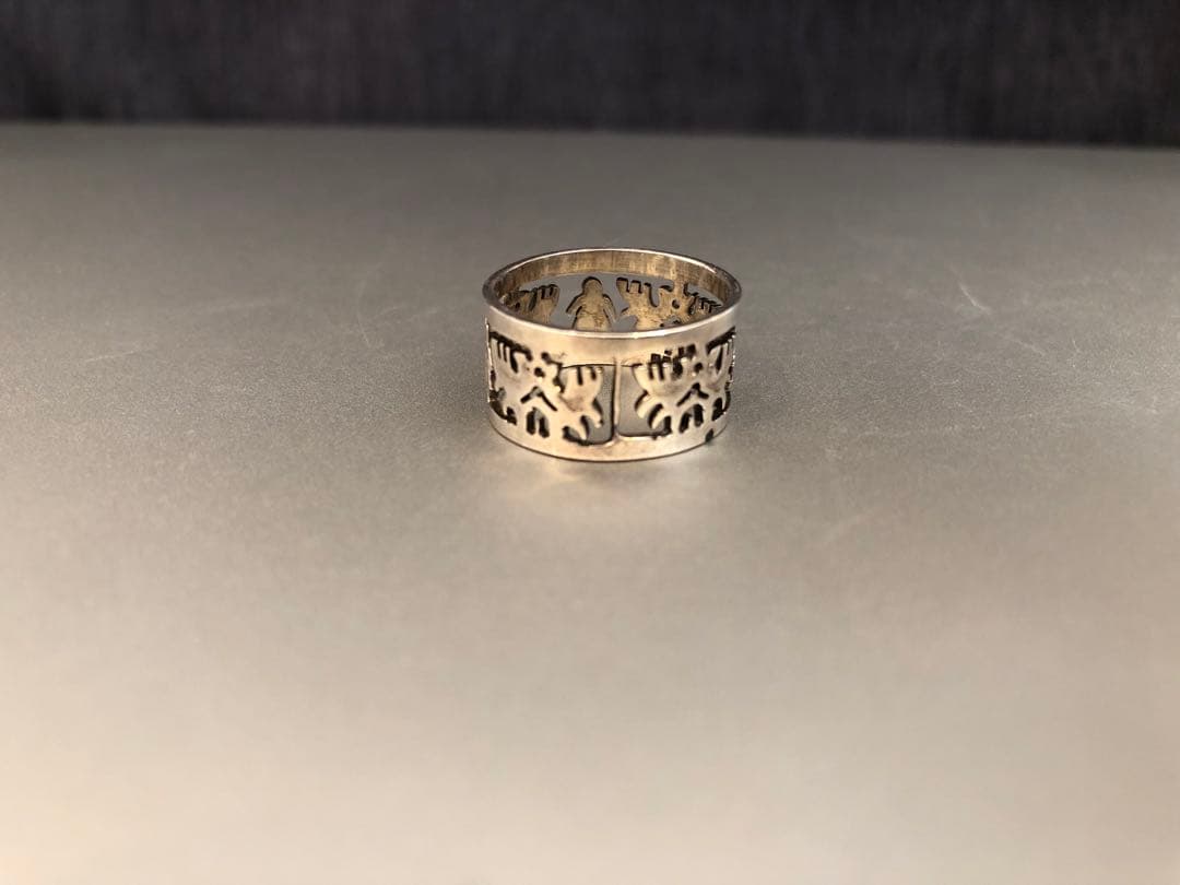 Piruw民族ネイティブ\"命の木とmaiden少女12号＃handmadeリング