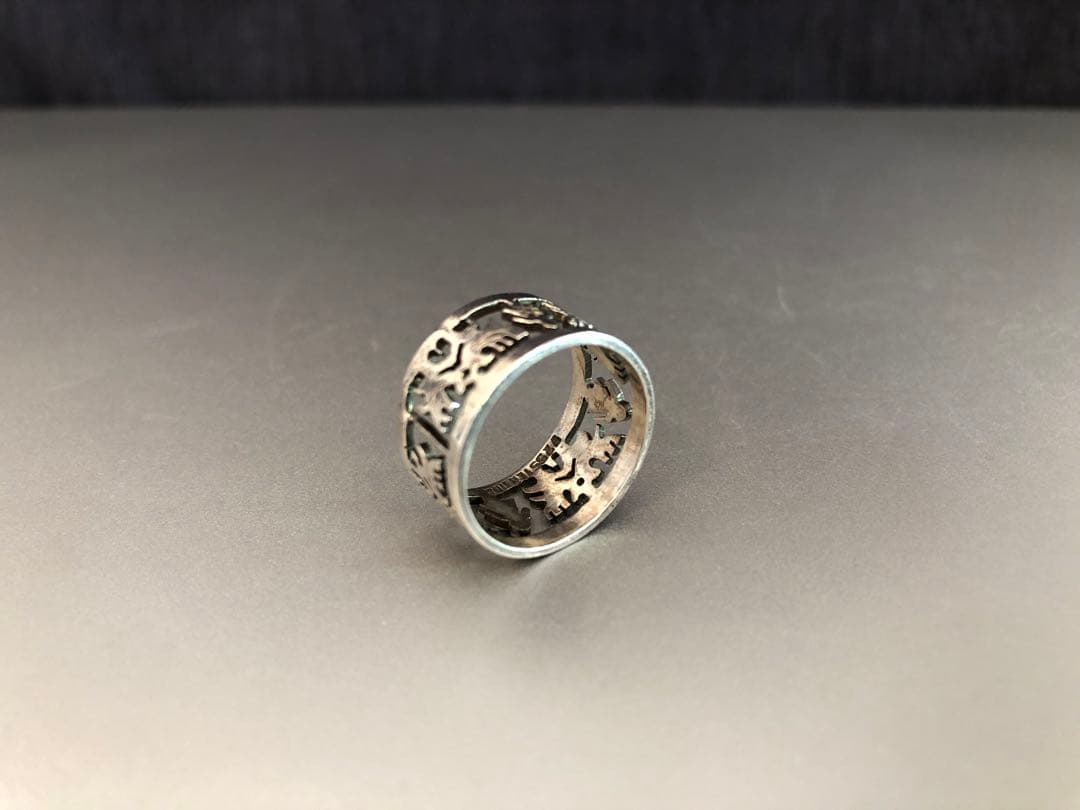 Piruw民族ネイティブ\"命の木とmaiden少女12号＃handmadeリング