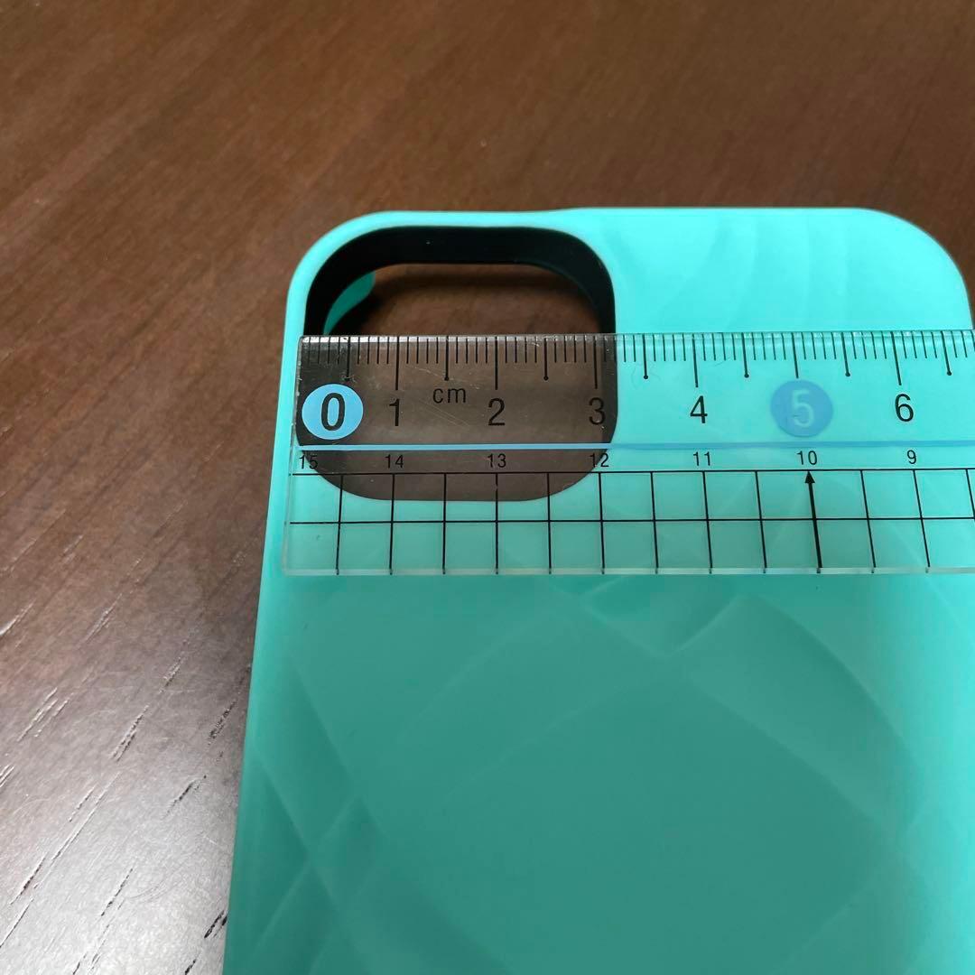 スマホケース iPhone 14/13 ミントグリーン 6.1インチ ミラー付