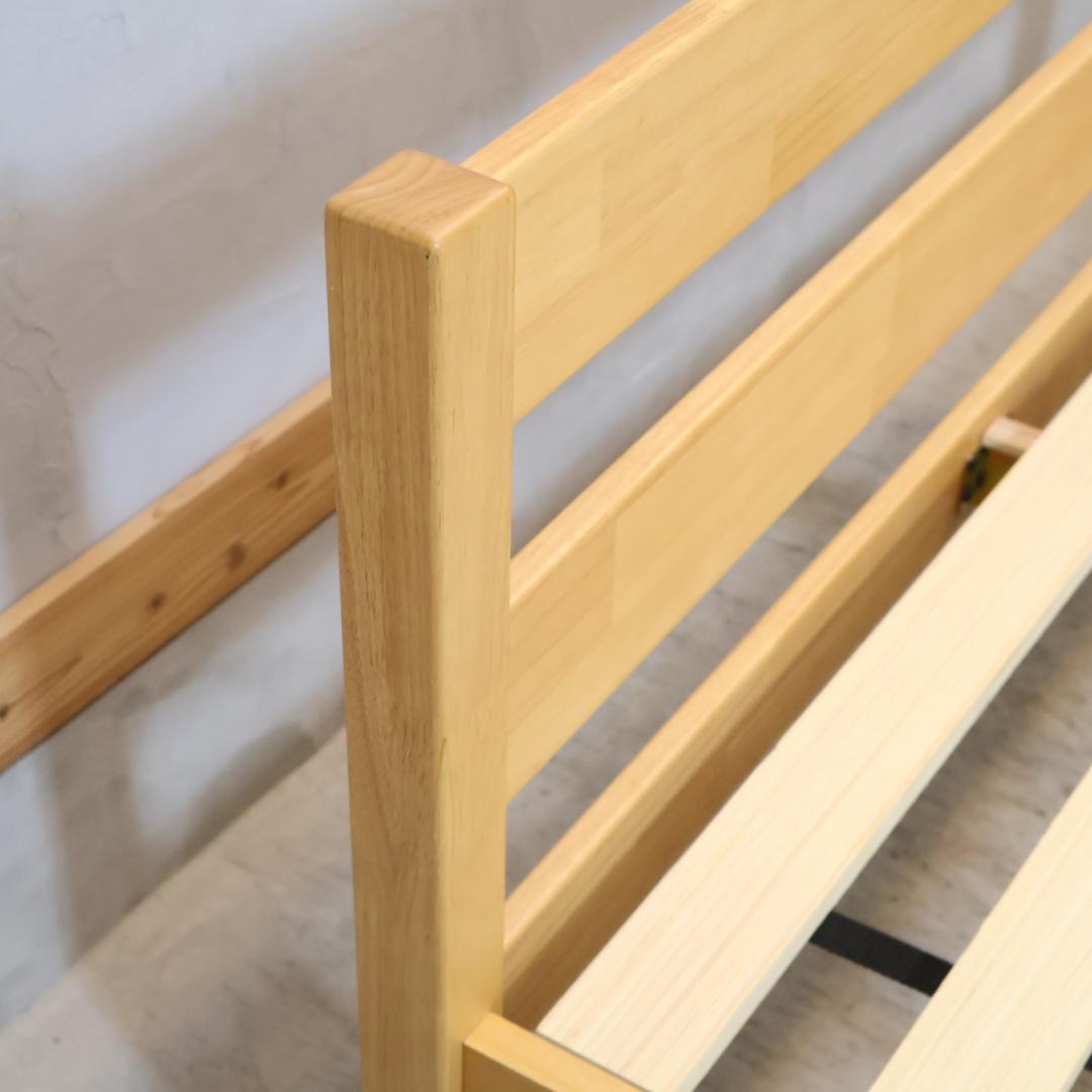 無印良品 MUJI 木製ベッド セミダブルベッドフレーム ラバーウッド材 ベッド