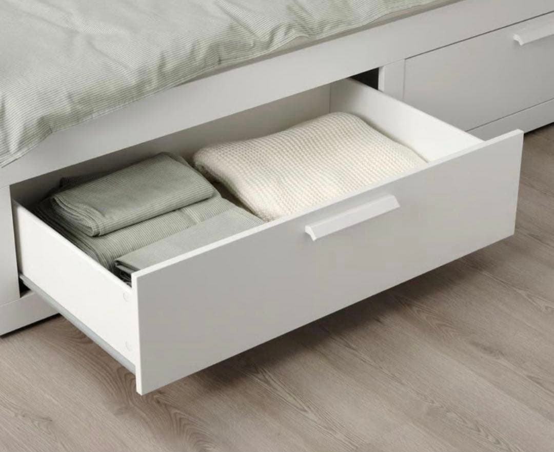 IKEA ブリムネス　デイベッド　引き出し付きベッド　収納付きベッド　親子ベッド