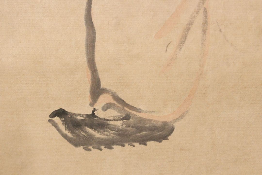 No5568 掛軸　在銘　石泉　漁夫図　紙本淡彩　中国画　古画　古美術　送料無料