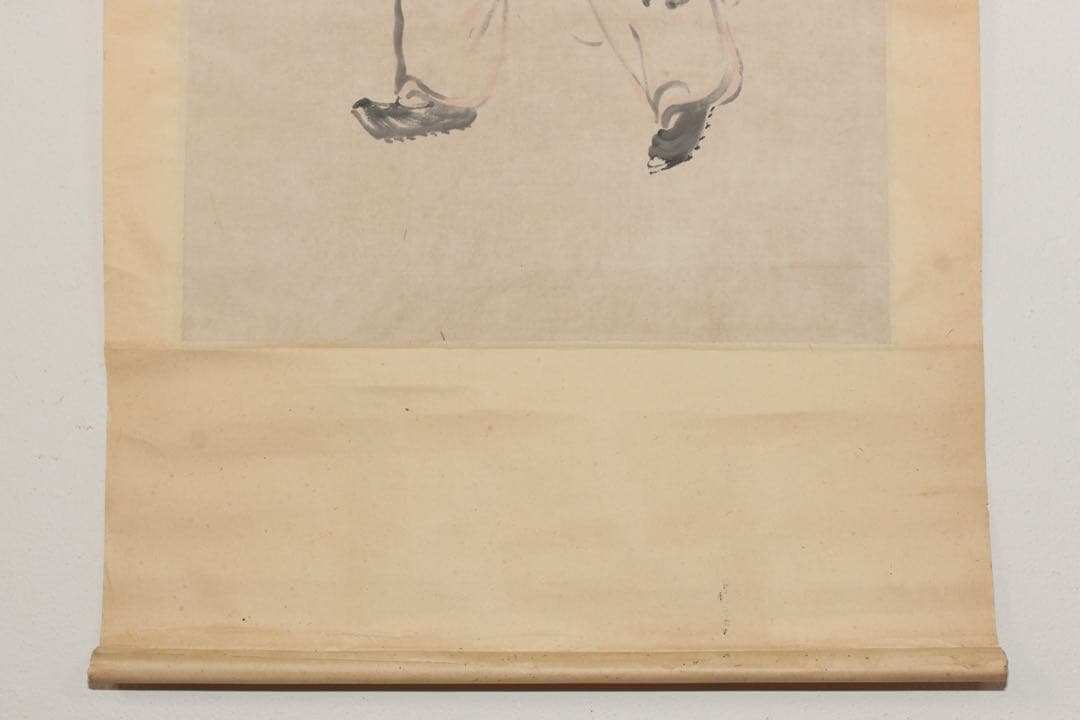 No5568 掛軸　在銘　石泉　漁夫図　紙本淡彩　中国画　古画　古美術　送料無料