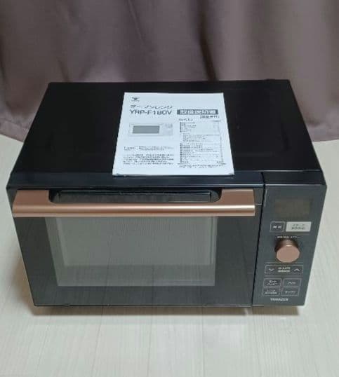 ブラック電子レンジ 引き出し式ドア