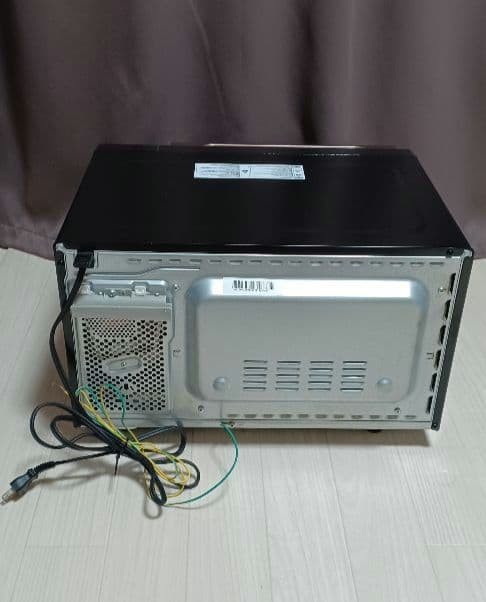 ブラック電子レンジ 引き出し式ドア