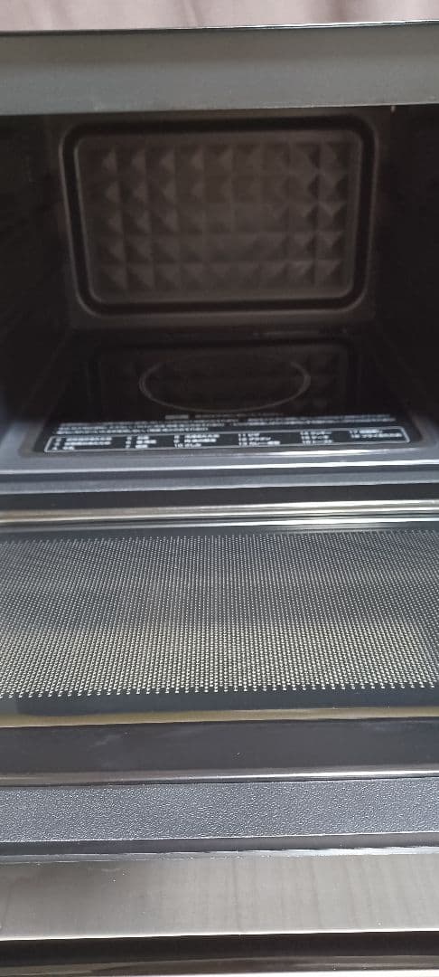 ブラック電子レンジ 引き出し式ドア