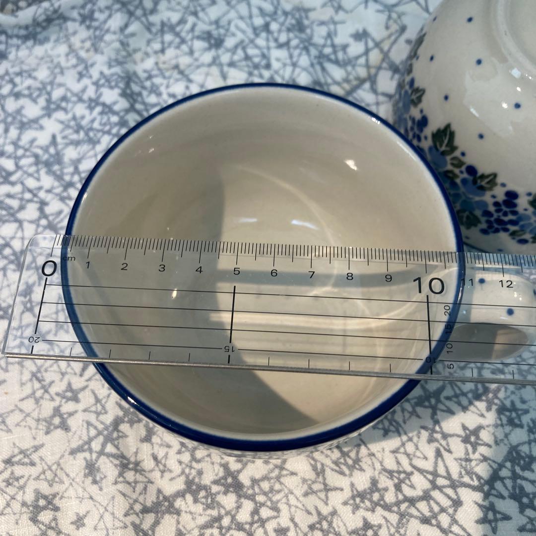 ポーリッシュポタリー　ポーランド食器　スープカップ　2個セット　ツェラミカ