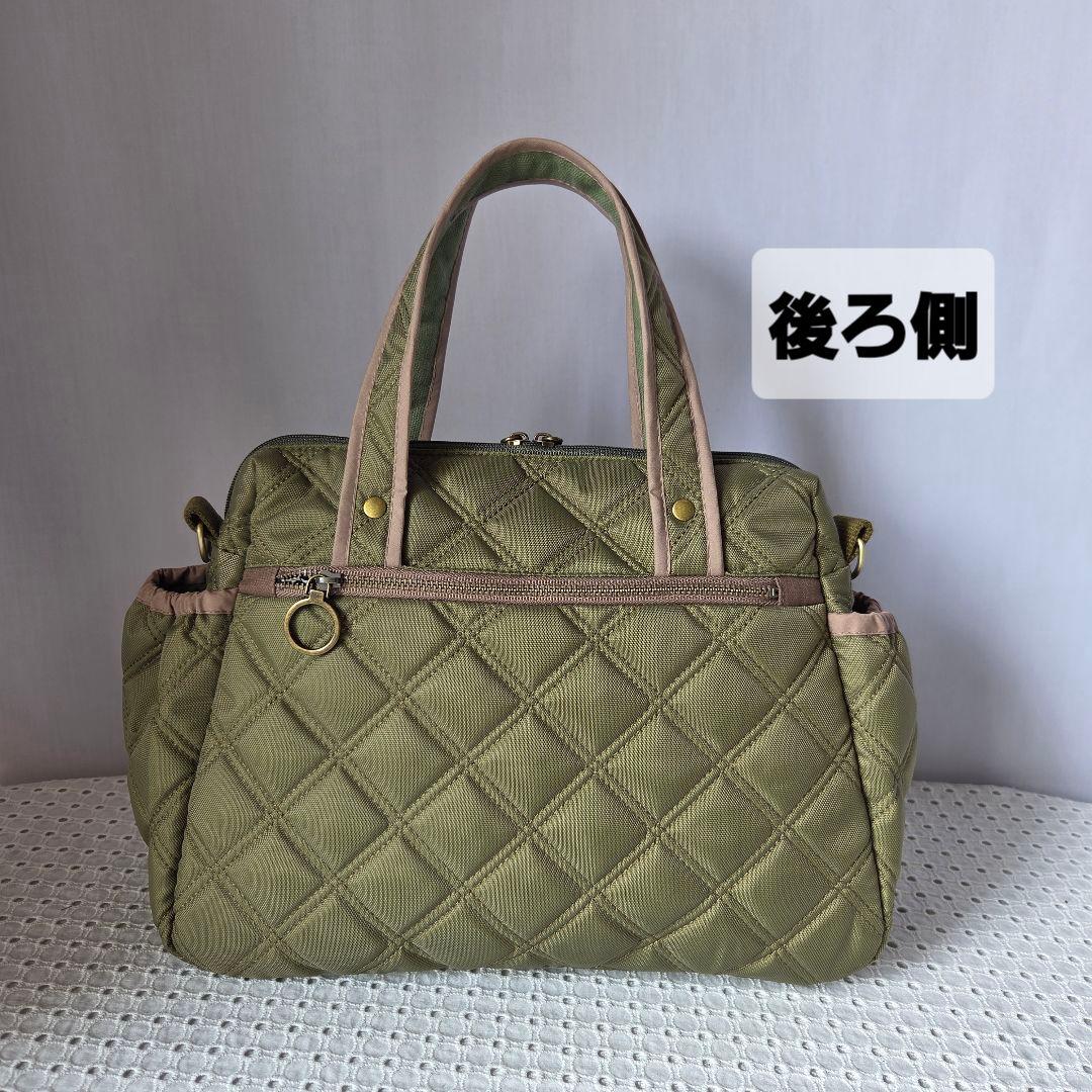 JUNE　ボストン型2way バッグ（M）　ナイロンオックスキルト