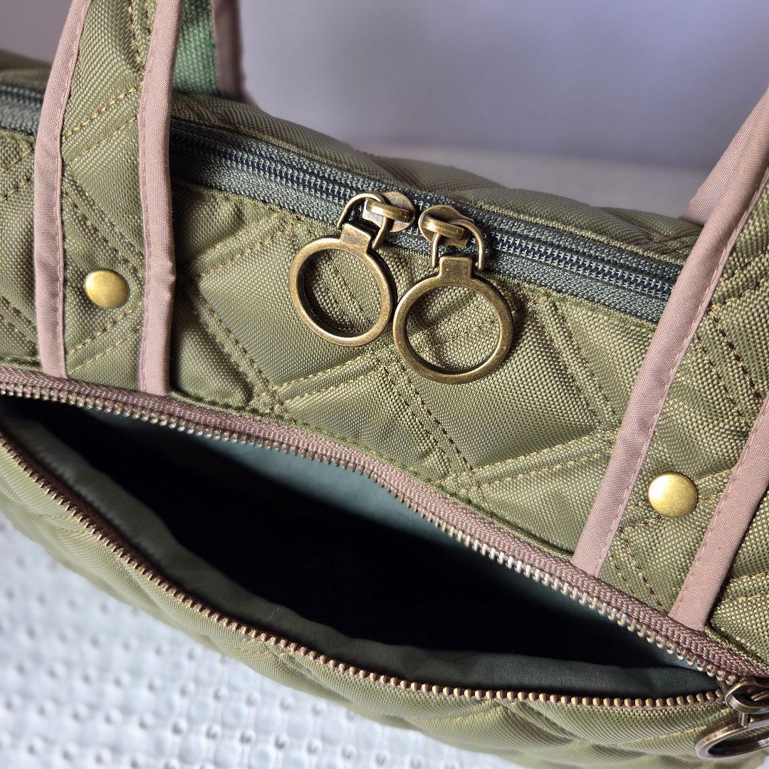 JUNE　ボストン型2way バッグ（M）　ナイロンオックスキルト