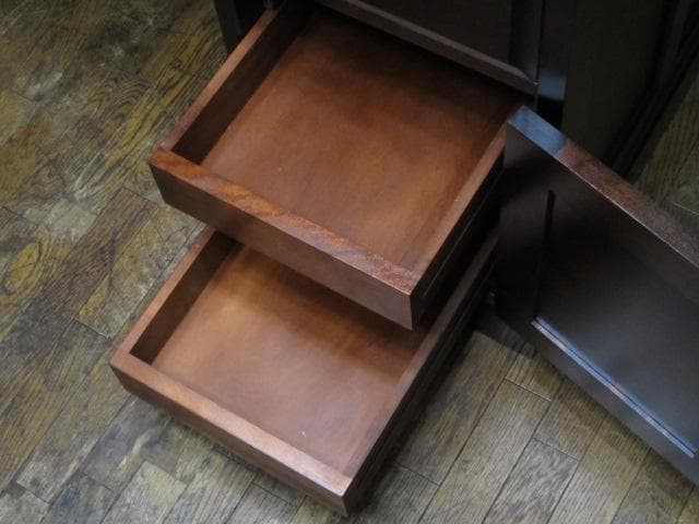 北海道民芸家具 樺 無垢材 片袖机 デスク 書斎机 国産 北民 ホクミン 民芸