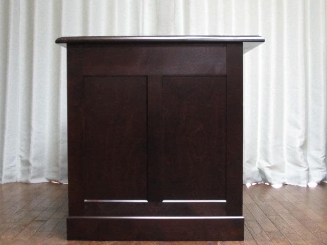 北海道民芸家具 樺 無垢材 片袖机 デスク 書斎机 国産 北民 ホクミン 民芸