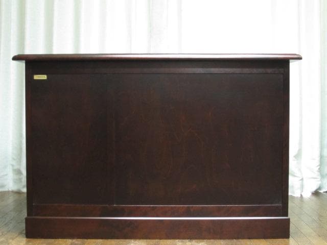 北海道民芸家具 樺 無垢材 片袖机 デスク 書斎机 国産 北民 ホクミン 民芸