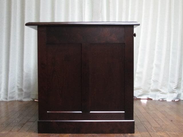 北海道民芸家具 樺 無垢材 片袖机 デスク 書斎机 国産 北民 ホクミン 民芸