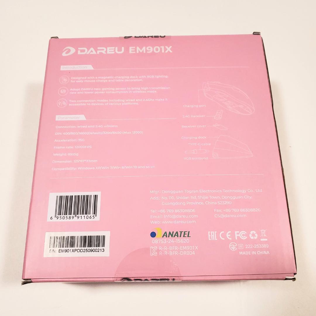 DAREU ゲーミングマウス 無線 桜色 ピンク EM901X 技適認証取得