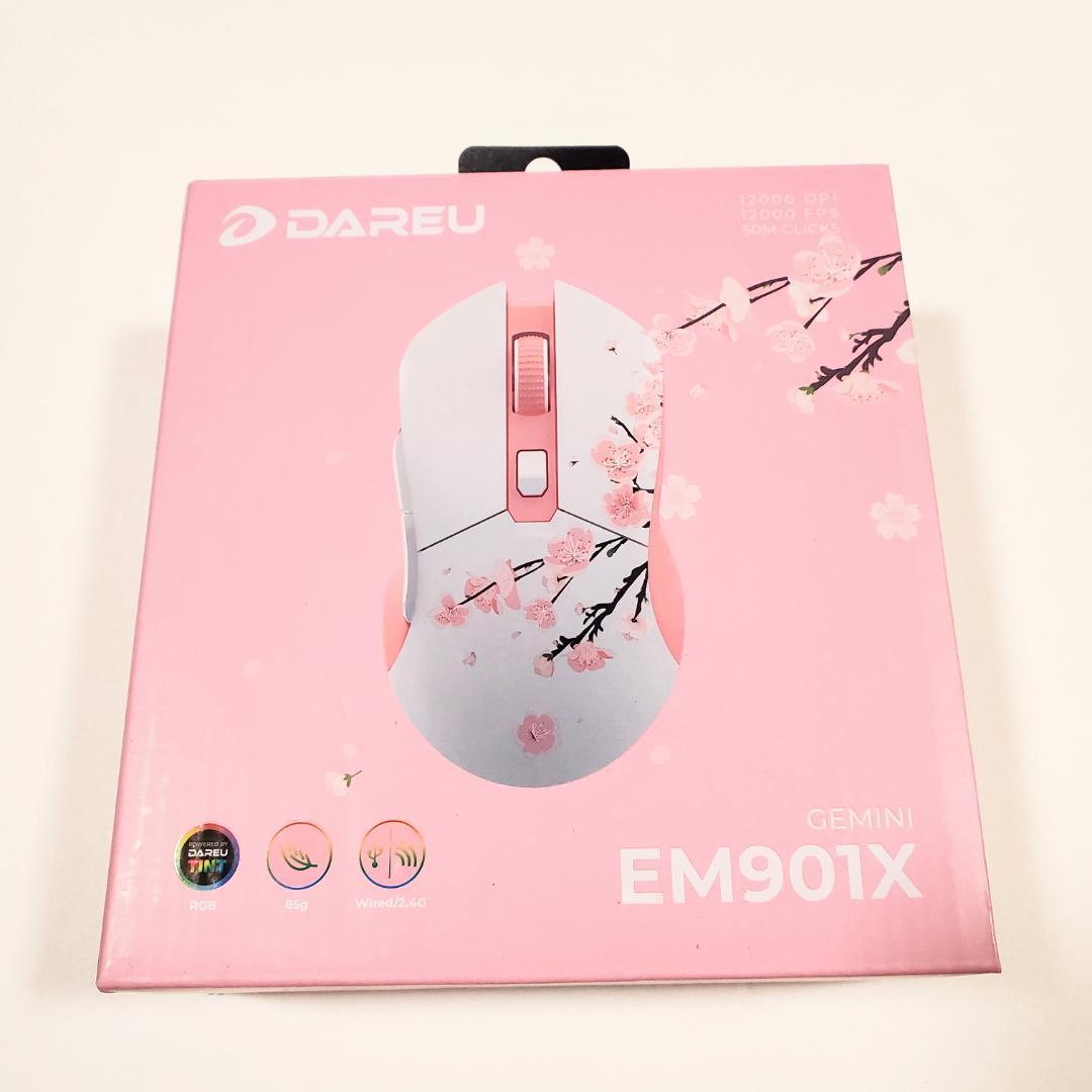 DAREU ゲーミングマウス 無線 桜色 ピンク EM901X 技適認証取得