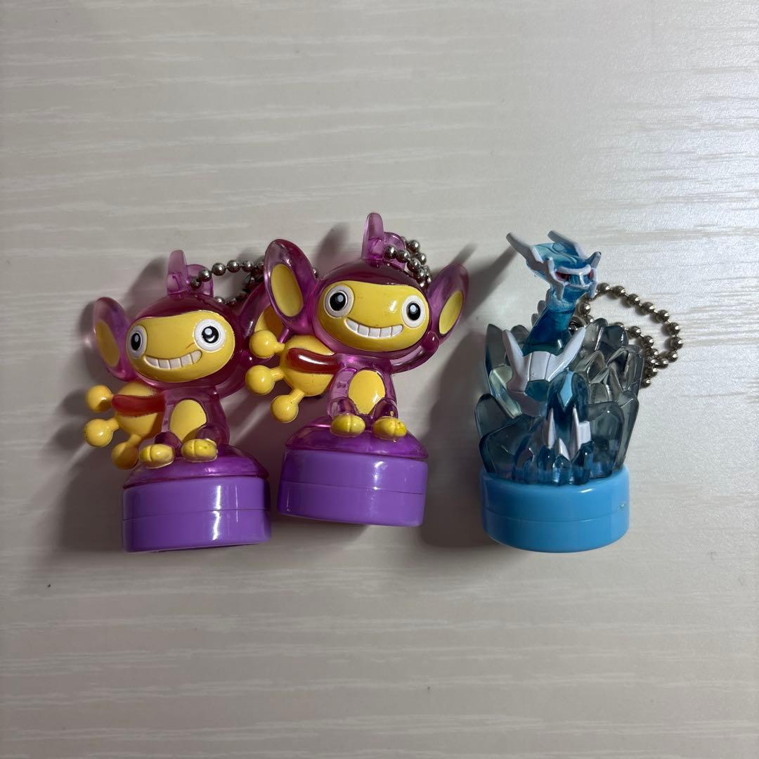 【現品限り・レア】　2006年　ポケモンライトマスコット　エイパム　ディアルガ