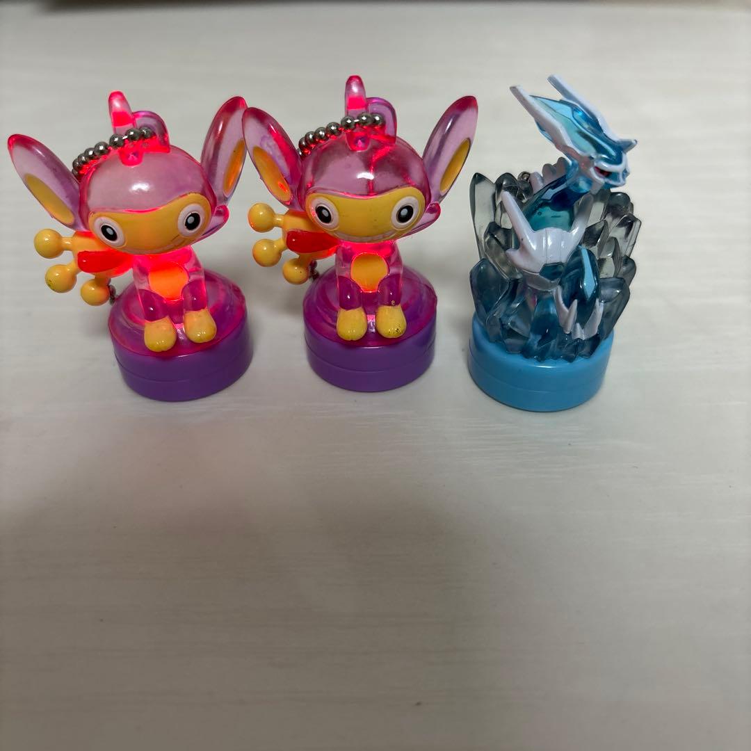 【現品限り・レア】　2006年　ポケモンライトマスコット　エイパム　ディアルガ