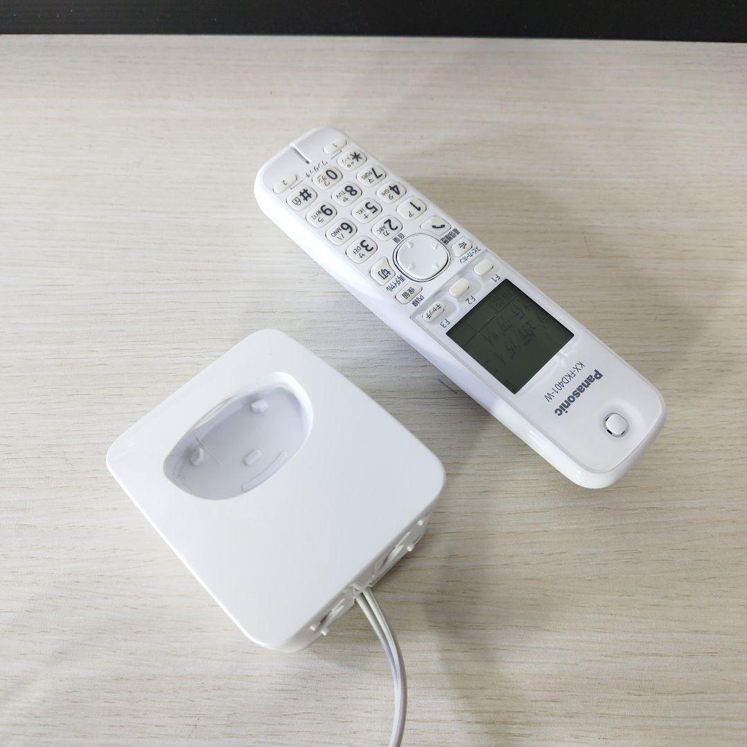 PanasonicパナソニックFAXファックス 電話子機KX-FKD401-W⑦