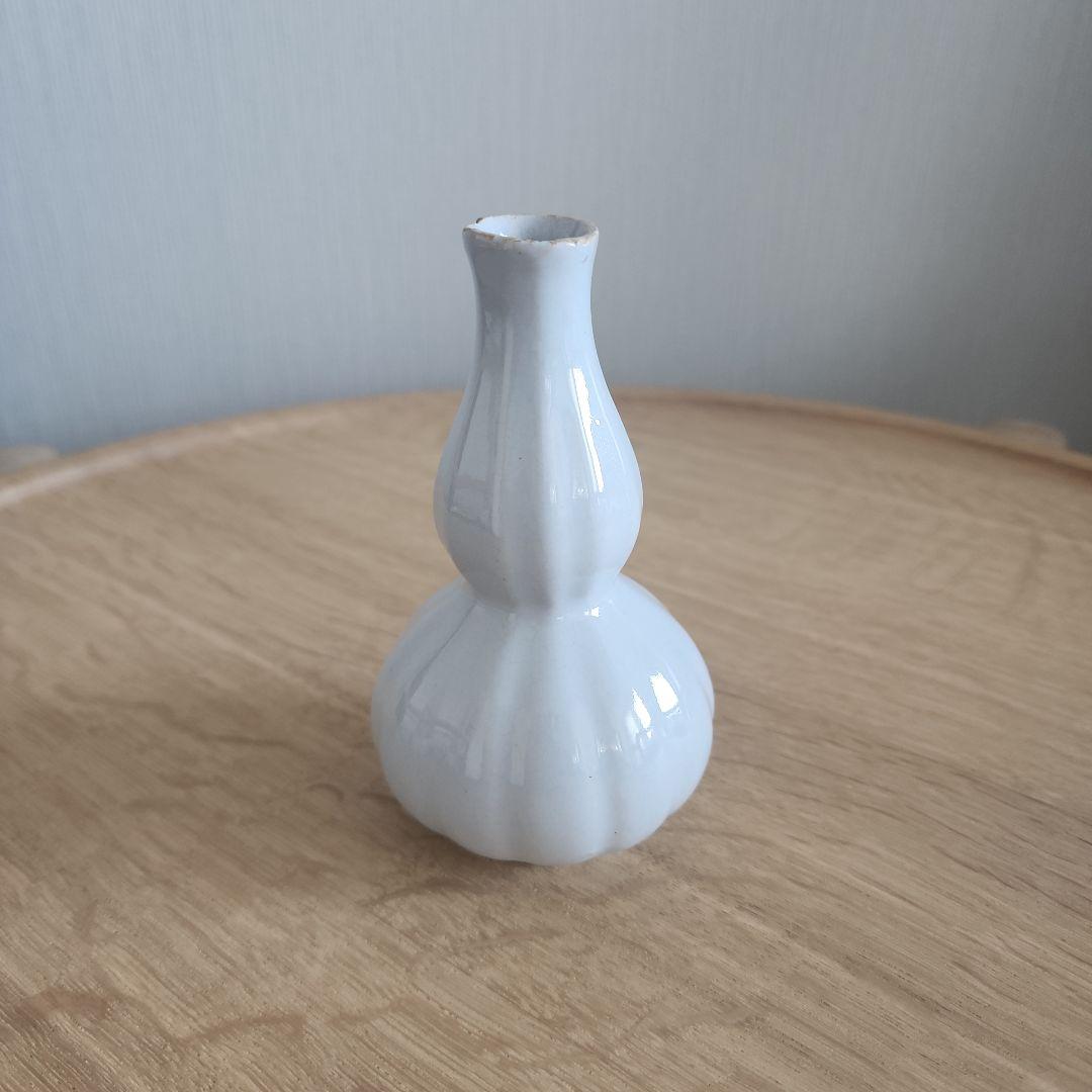 デルフト　白　瓢形瓶　17-18世紀