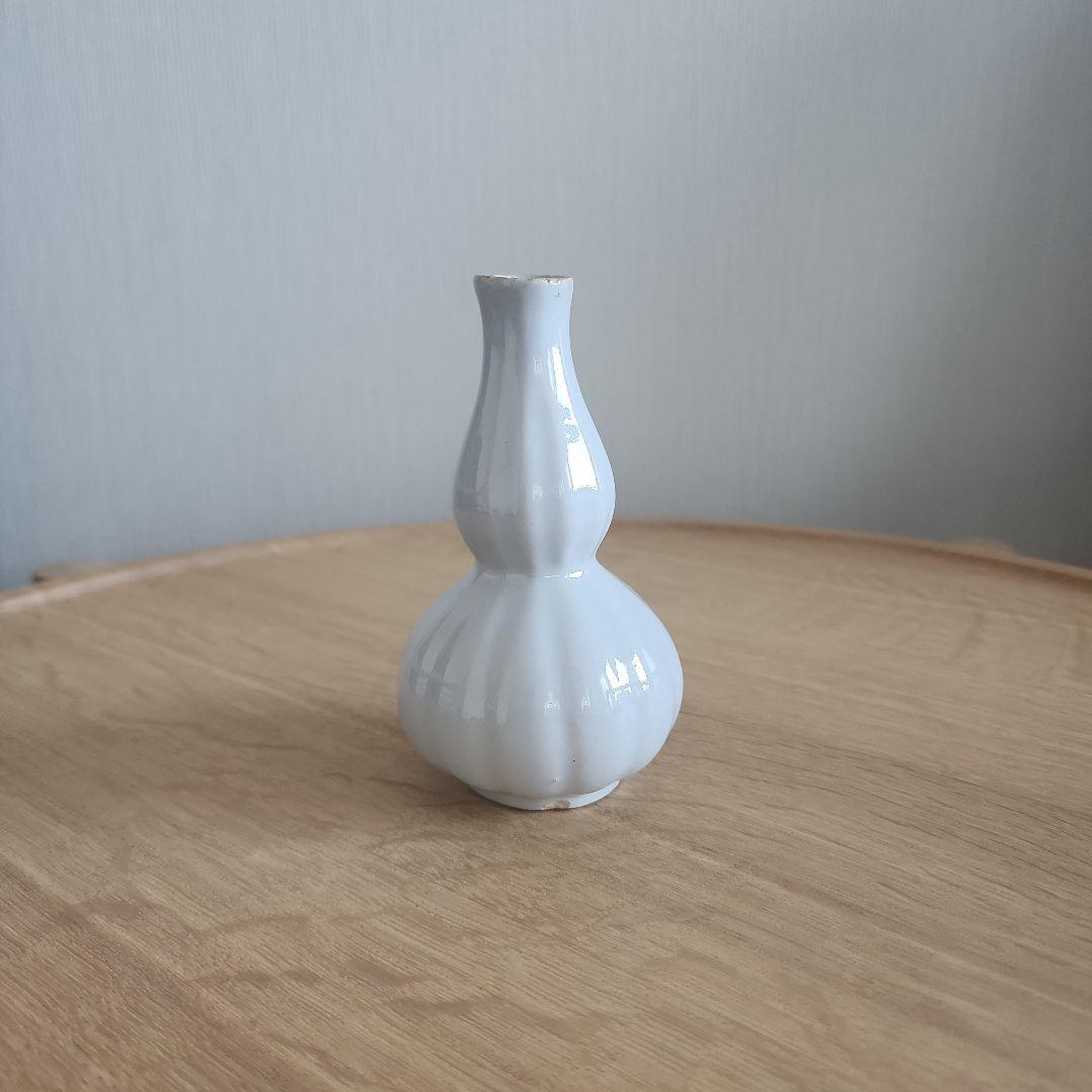 デルフト　白　瓢形瓶　17-18世紀