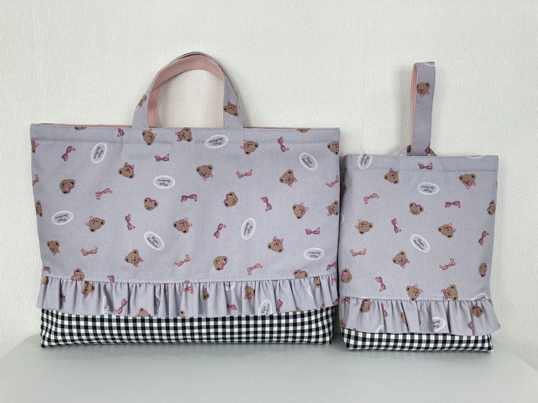 入園・入学セット★ハンドメイド（グレーベア）