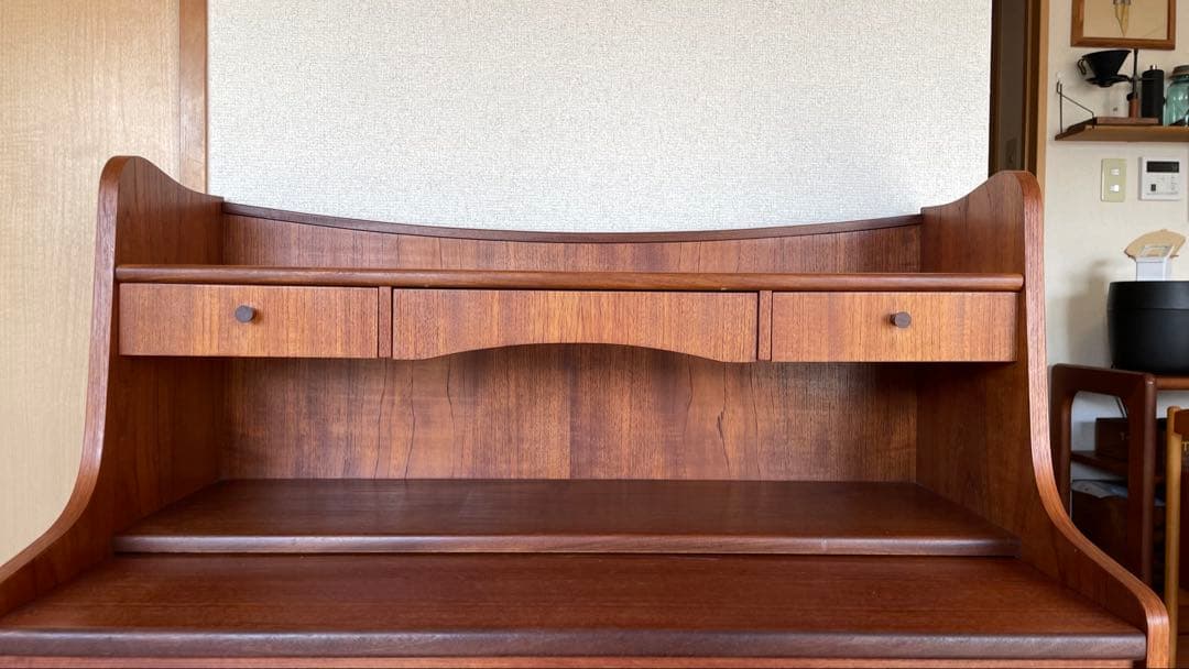 デンマーク製 ヴィンテージ ビューロー チーク材/北欧ビンテージ デスク