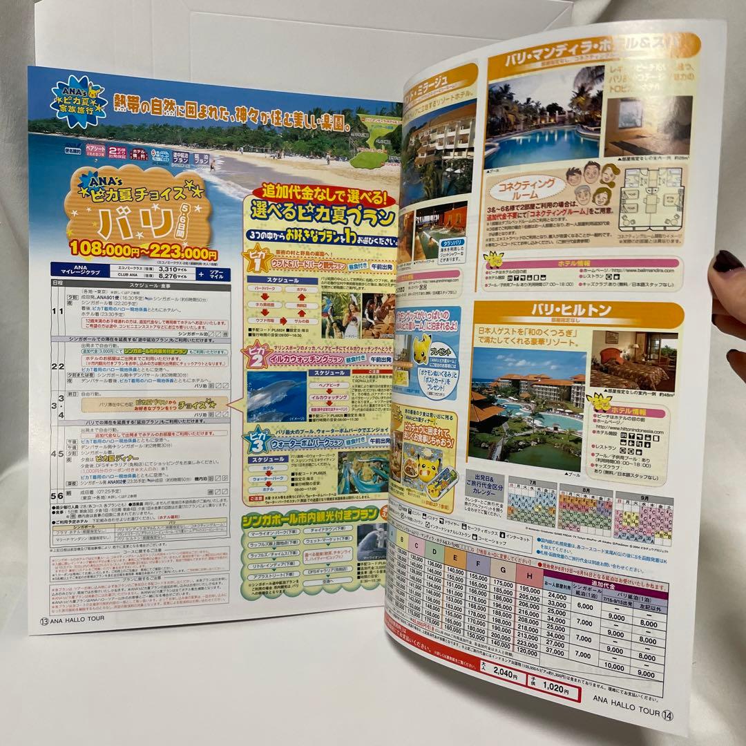 2004年 ANA ポケモン　ピカ夏家族旅行 ツアー パンフレット　A4サイズ