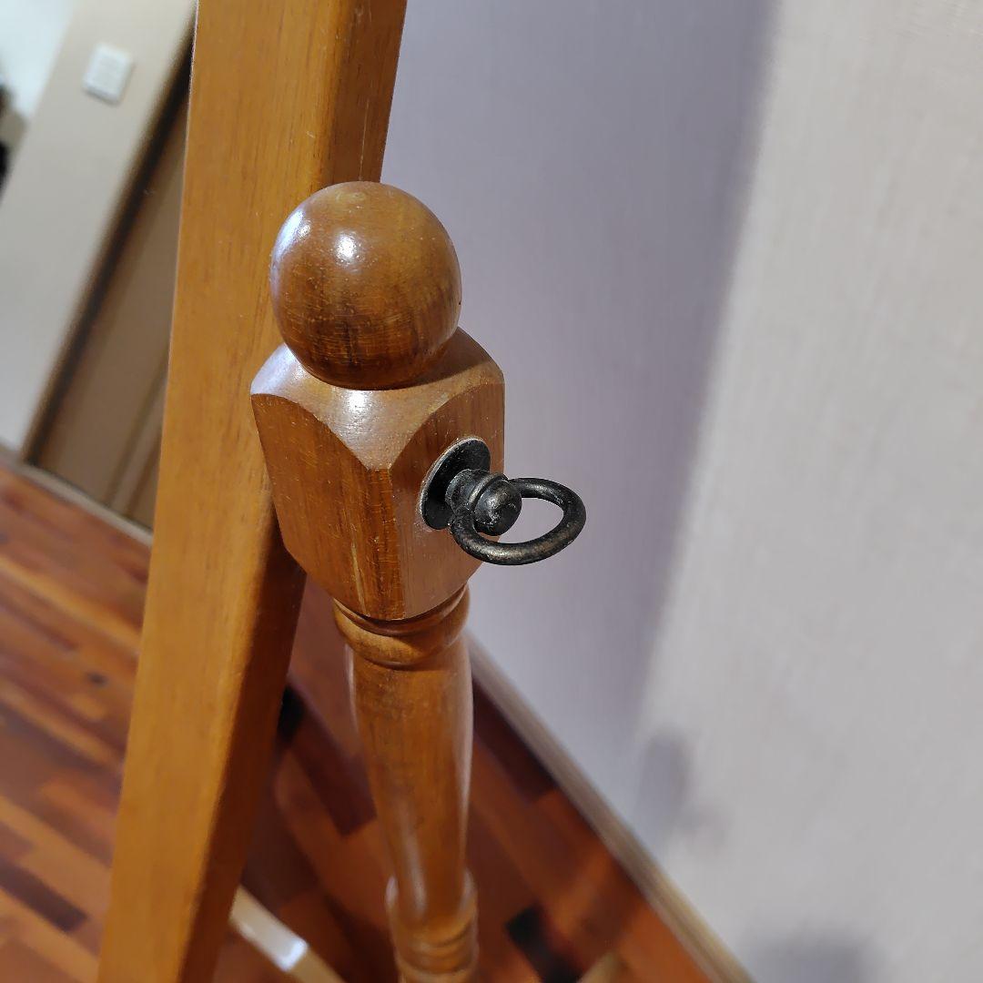 全身鏡 姿見 スタンドミラー ウッド スタンドミラー