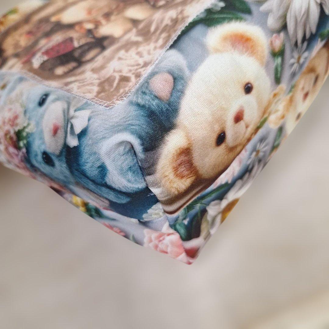 ねこパネル生地　ハンドメイド　ミニバック