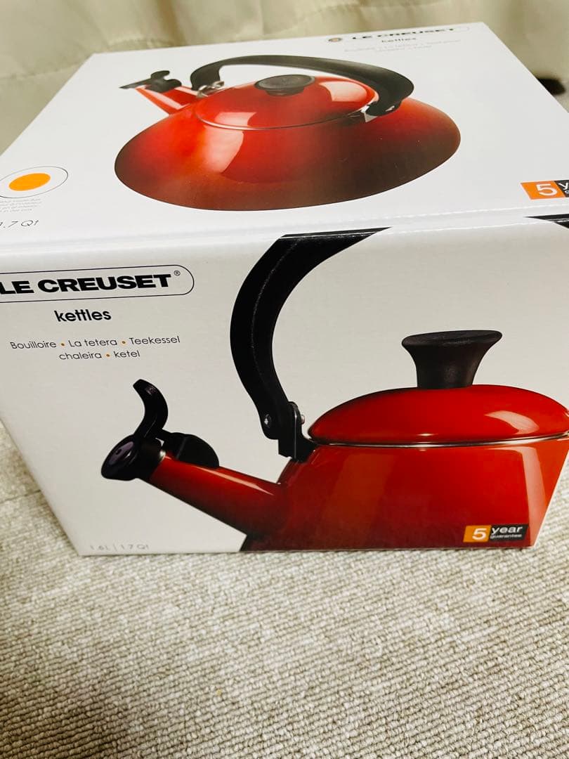 最終セール！【新品】LE CREUSET コーンケトル　1.6L オレンジ
