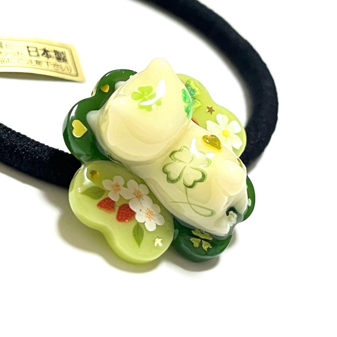 chie様お取り置きですＮｏ．146 クローバー ハート ぐで猫 マグネット