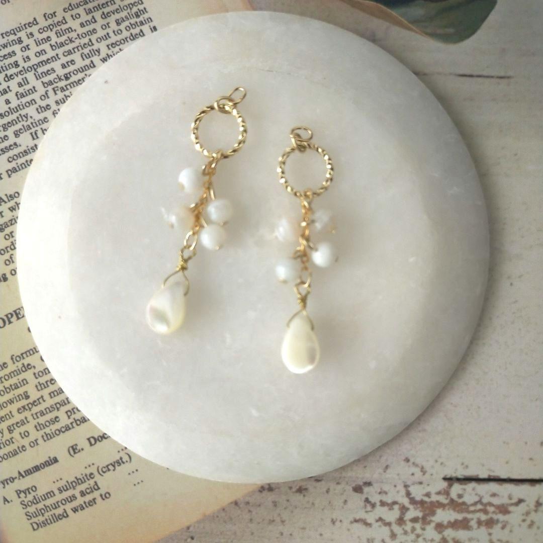 マザーオブパール×ホワイトアゲート