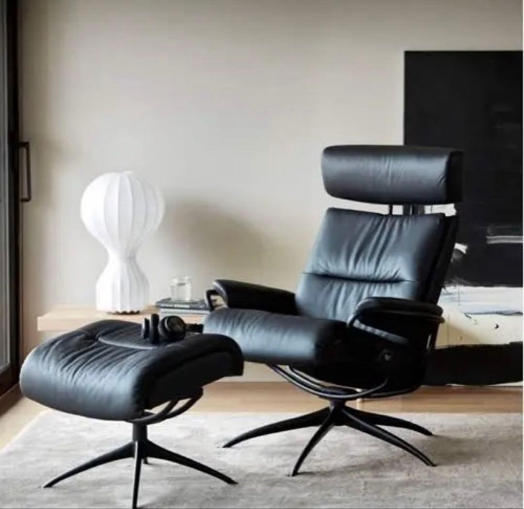 EKORNES ストレスレスチェア ブラック Mサイズ