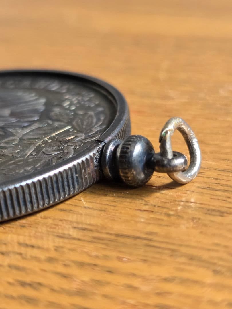 (ペンダント)メキシコ合衆国　メキシコシティオリンピック　25ペソ銀貨　1968