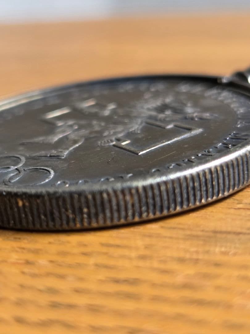 (ペンダント)メキシコ合衆国　メキシコシティオリンピック　25ペソ銀貨　1968