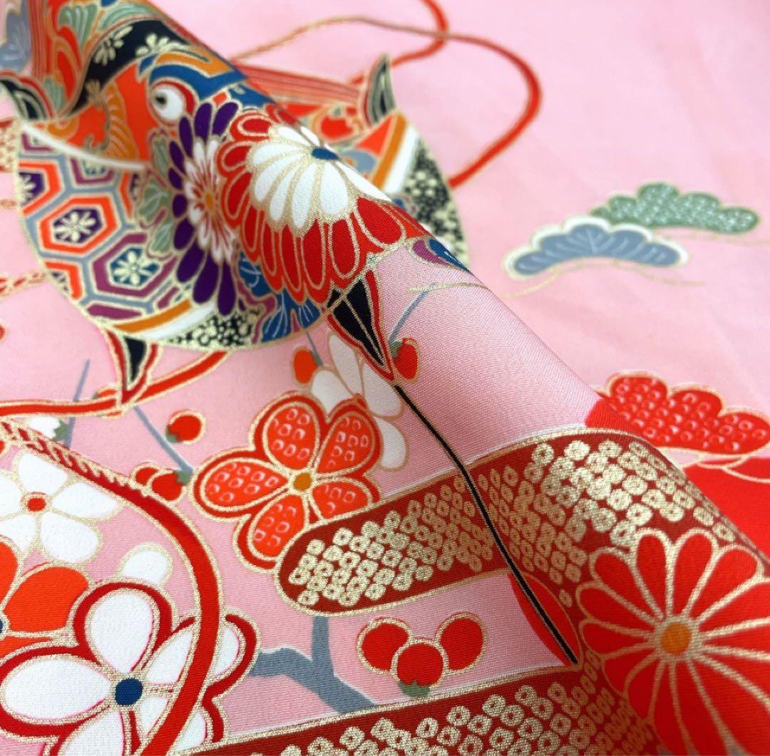 ◎mk-3395　女児　七五三　着物・襦袢セット　3才　　2-3