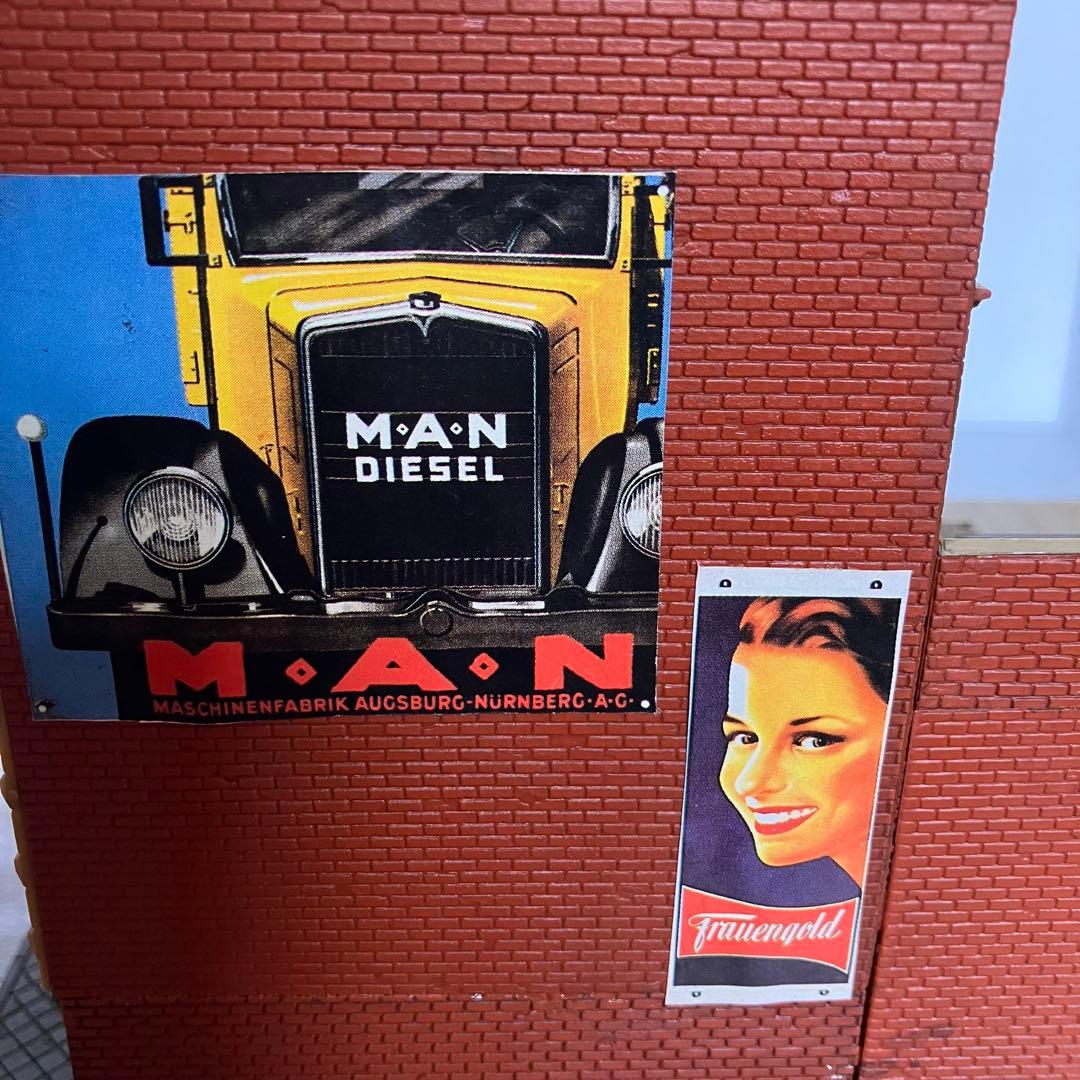 3F 希少 ドイツ パラダイスバー ストラクチャー ジオラマ建物 欧州建築