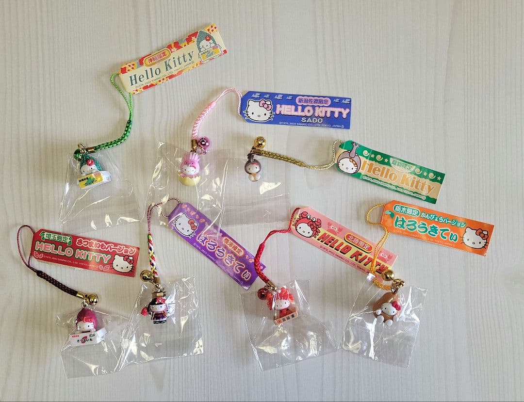☆レア限定☆　ご当地キティ　ストラップ　根付　まとめ売り19点 セット