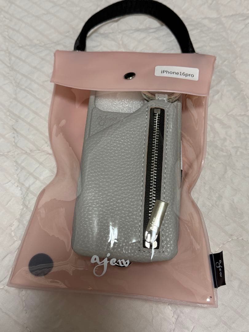 値下げajew iPhonezipphone case16Pro icegray