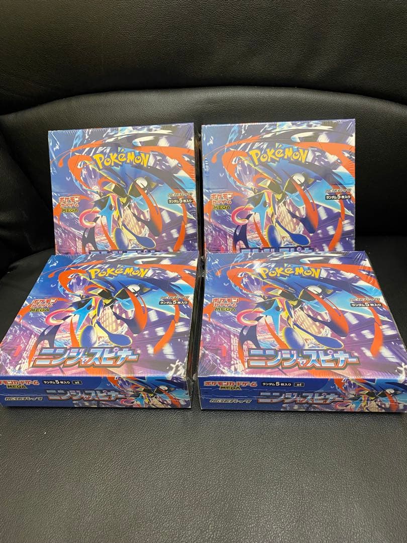 ポケモンカードゲーム ニンジャスピナー 新品4BOX シュリンク付き