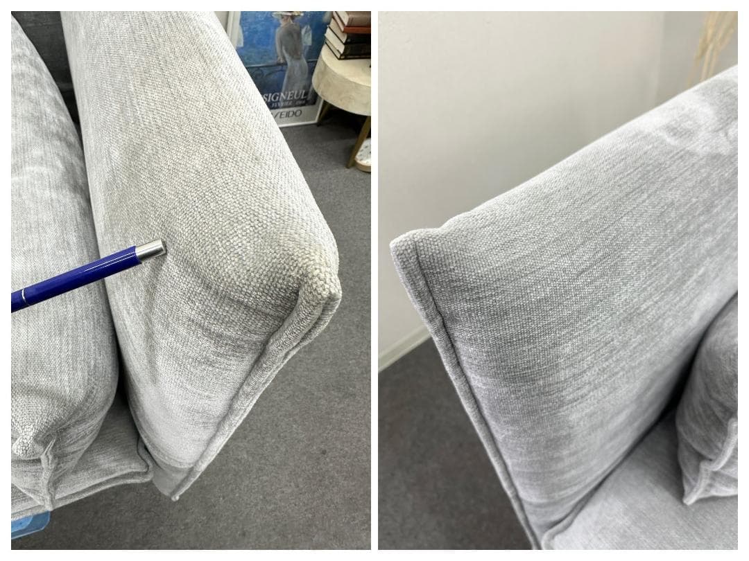 Vitra■マリポサソファ　2.5人掛け　オフィスにも　グレー系　定価約100万