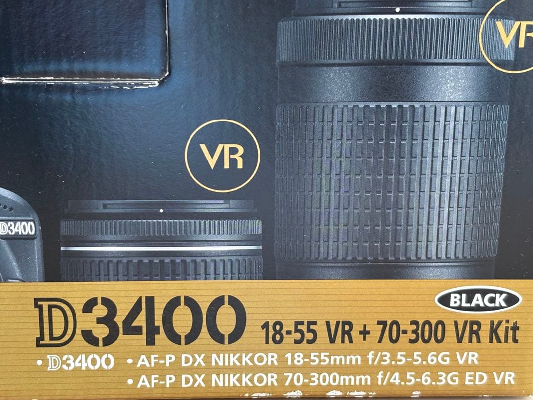 【中古美品】Nikon D3400 ダブルズームレンズキット