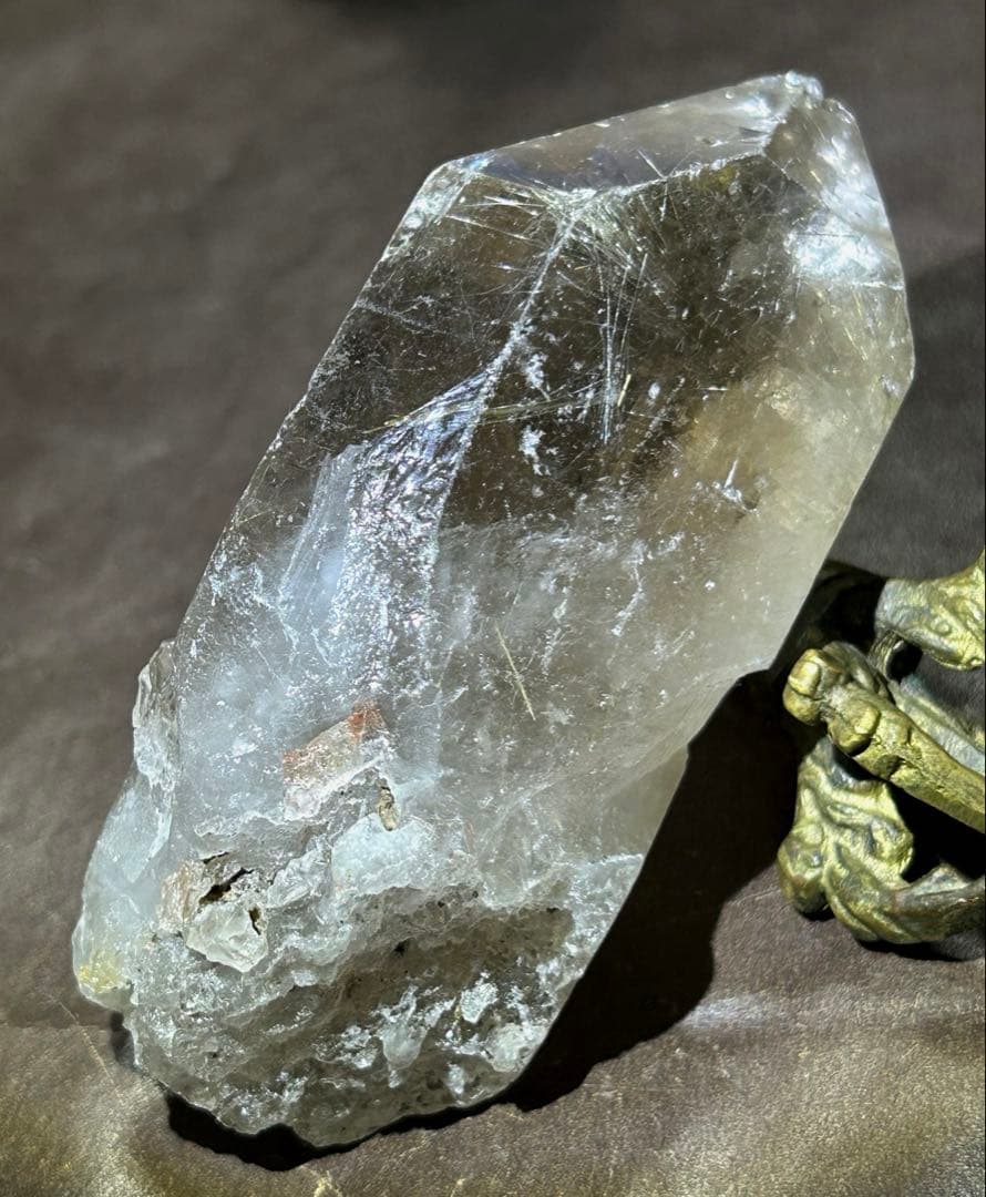 ☆別格高級品！スモーキー　ルチル　水晶　原石　クラスター　帝王秘宝⑥！極美