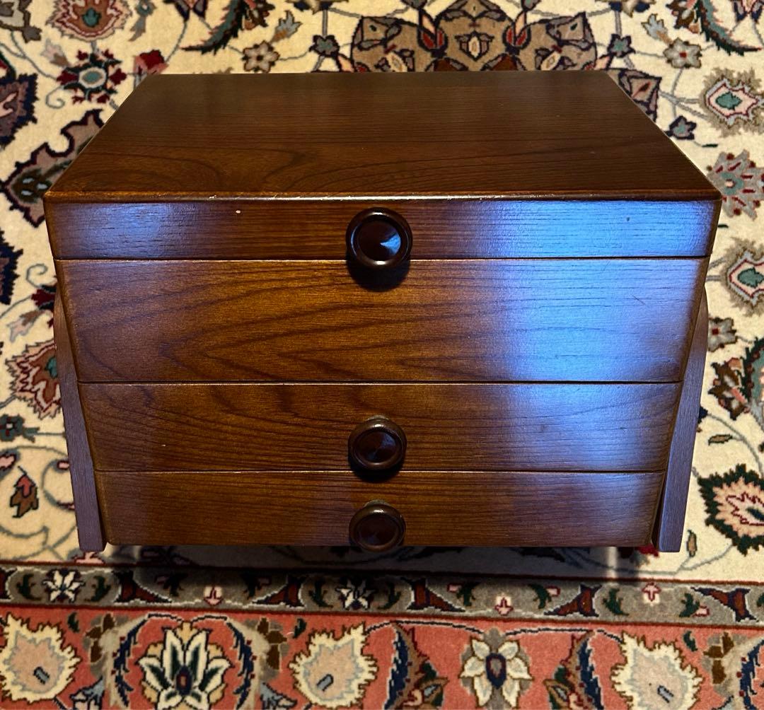 最終価格　木製　宝石箱　アクセサリー入レ　美品